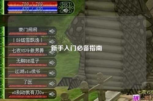 新手入门必备指南