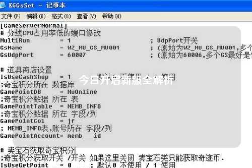 今日开启新服全解析