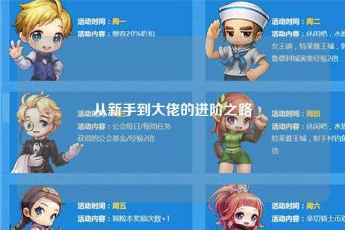 从新手到大佬的进阶之路