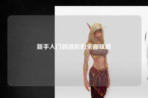 新手入门到进阶的全面攻略