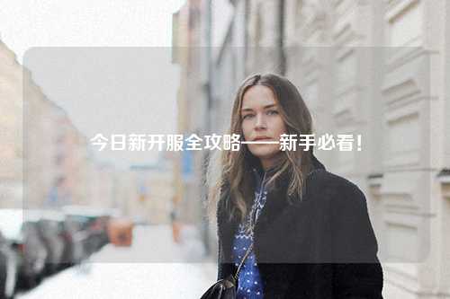 今日新开服全攻略——新手必看！