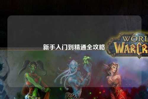 新手入门到精通全攻略